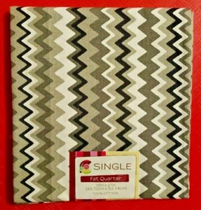 Chevron Pattern Fat Quarter 18" x 21" 100% Cotton by Fabric Editions - New - Picture 1 of 5