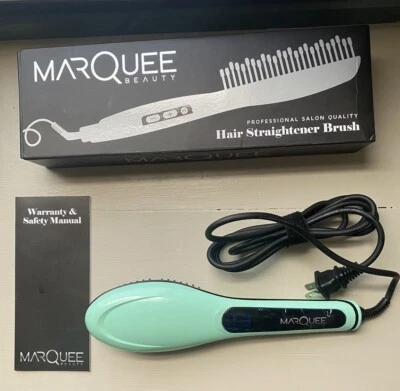 Cepillo alisador de cabello profesional MarQuee Beauty 3 en 1 - verde menta Foto 1 de 2