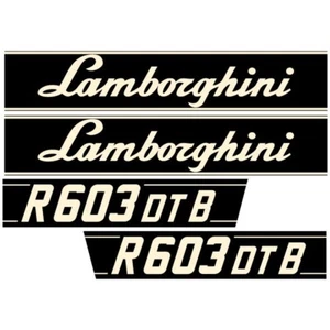 Lamborghini R 603 DT B tractor decal adesivo aufkleber sticker set - Picture 1 of 2