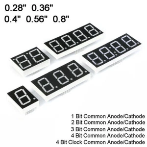 0.28/0.36/0.4/0.56/0.8" Red Led Display 7 Segment Common Cathode/Anode 1-4 Digit - Picture 1 of 12