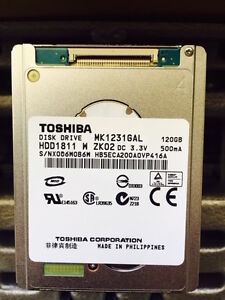 *New* Toshiba  (MK1231GAL) 120GB, 4200RPM, 1.8" Internal Hard Drive