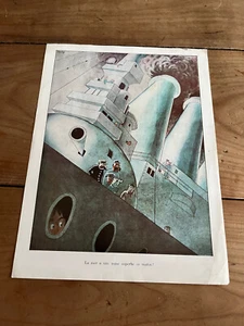 gravure albert dubout N6 la mer a une mine superbe ce matin - Imagen 1 de 2