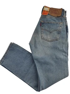 Levi's Jeans 501 (0106) Herren W27 L28 Straight Leg Button-fly Used Wash Blau H1 - Bild 1 von 8