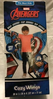 Captain American Red Throw Blanket Twin Cozy Wings Marvel Avengers - Изображение 1 из 3