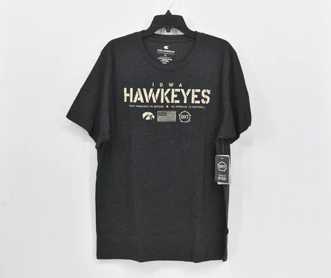 Men's Colosseum Iowa Hawkeyes Short Sleeve - Tshirt - Grey - XL Cover
