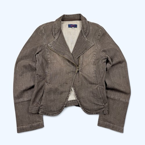 Kenzo giacca blazer denim vintage con zip taglia 38