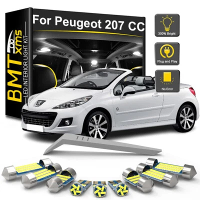 Lâmpada interna de LED para Peugeot 207 CC 207CC conversível 2007-2012 2013 2014 2015 - Imagem 1 de 4