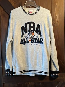 Mitchell & Ness Crewneck Sweatshirt 1998 NBA All Star Weekend New York Men’s L - Picture 1 of 7