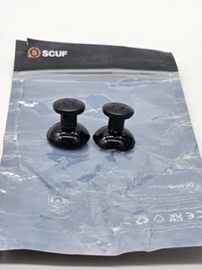 x2 Long Black Dome SCUF Interchangeable Thumbstick Replacements  - Picture 1 of 4
