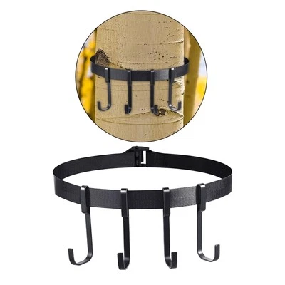Treestand Gear Strap Hangers with 4 Hooks for Tree Stand Hiking Camping - Image 1 of 4