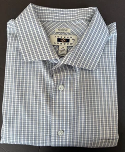 Camisa de vestir Joseph Abboud para hombre 18-34/35 clásica a cuadros algodón egipcio nueva con etiquetas - Imagen 1 de 10