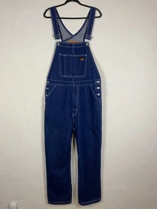 Levi's Red Tab Overalls Mens Large Relaxed Denim Jean Work Wear Classic Bib Blue - Picture 1 of 10