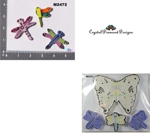 BUTTERFLIES- DRAGONFLY HANDMADE, CERAMIC MOSAIC TILES ( Pick you Group)  - Bild 1 von 3