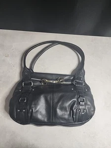 Bolso de hombro B. Makowsky de cuero negro para mujer Pt2 - Imagen 1 de 13