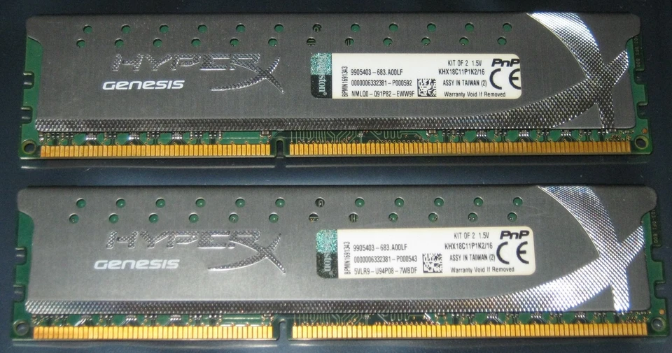 16GB KIT Kingston HyperX PNP DDR3 RAM 1866MHz PC3-14900U CL11 KHX18C11P1K2/16 - Bild 1 von 1