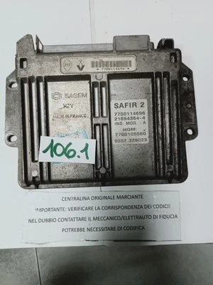CENTRALINA PER RENAULT Twingo I serie Safir 2 7700114696 Benzina (00>07) - Immagine 1 di 3