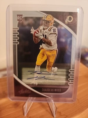 2020 Panini Absolute - Rookie Thaddeus Moss #191 Signatures (AU, RC) - Image 1 of 2