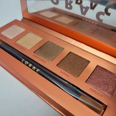 NEW No Box Lorac Unzipped UNAUTHORIZED Eyeshadow Palette 5 Shades + Brush Mirror - Image 1 of 4