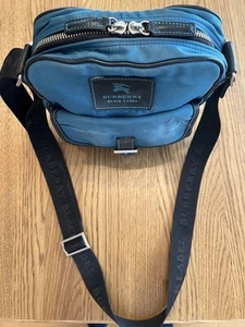 Burberry Black Label Shoulder Bag Blue Men Bag Accessory JPN Original LTD Collec - Picture 1 of 3