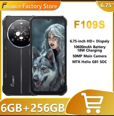 Fossibot F109S Rugged 24+256GB 4G DualSim 50MP NFC 10600mAh Android 15 Phone  - Image 1 of 4
