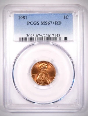 1c 1981 Lincoln PCGS MS67+ RD - pop 18/5 - Image 1 of 4