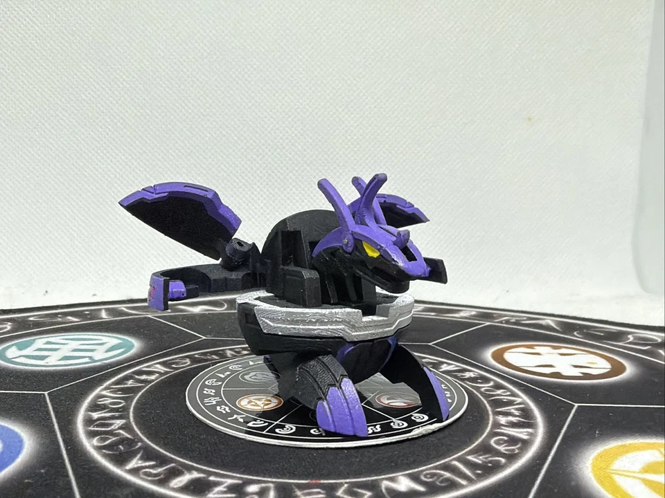 Bakugan Battle Brawlers Darkus Omega Leonidas Hecho a Medida Manual Abierto Muy Buen Estado Foto 1 de 4