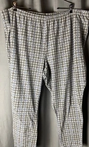 Woman Within Übergröße 5X grau & blau Hahnentritt dehnbare Hose - Bild 1 von 11