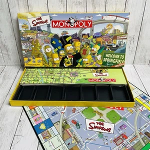 Hasbro Monopoly The Simpsons Edition Board Game ‼️Board & Box Only‼️ - Picture 1 of 11