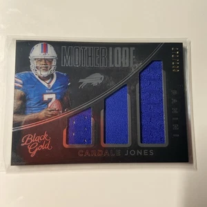 Panini Black Gold 2016 - Mother Lode Triple Memorabilia Cardale Jones #ML2 blanco - Imagen 1 de 3