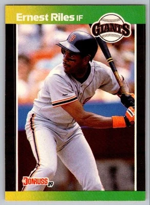 1989 Donruss Ernest Riles San Francisco Giants #625 - Image 1 of 2
