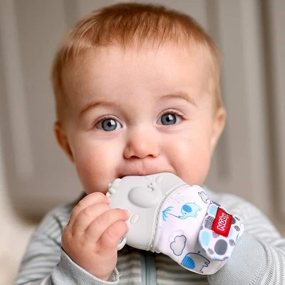 Luv N Care/NUBY Nuby Happy Hands Silicone Teething Mitten: 3M+ - Image 1 of 4