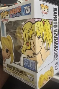 Funko Pop ARTE personalizado! #726 Naruto Uzumaki (Sexy Jutsu) con protector - Imagen 1 de 3