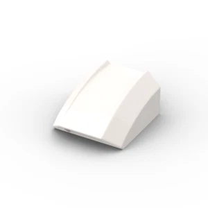 Lego 10x Schrägstein 2x2 slope curved 30602 weiß white - Picture 1 of 1