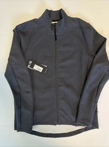 Science Of Apparel Descartes Unisex Track Jacket Charcoal XL Supima Tech Knit - Picture 1 of 12