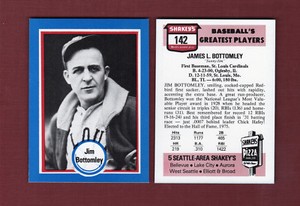 #142 JIM BOTTOMLEY, Cardinals Shakeys Pizza HoF/Baseball's Greatest Players