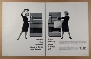 Pubblicità stampa d'epoca stampante microfilm Xerox 1824 1963 - Foto 1 di 1