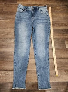 Women's Maurices Skinny High Rise Stretch Jeans Size L Reg. Cut Off Or Rolled - Picture 1 of 8