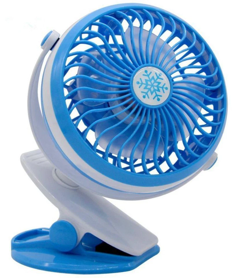 Ventilateur Mini Portable Rechargeable Avec Clip Voyage Maison Auto Ml-f168 Dfh - Photo 1/1