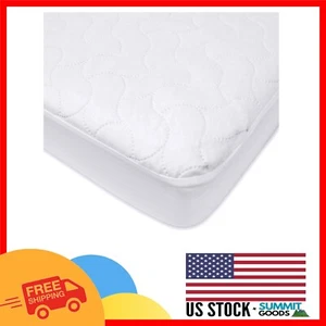 Waterproof Baby Crib Mattress Protector - Quilted, Soft & Hypoallergenic Cover - Picture 1 of 8