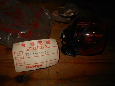 Lente de sinal frontal esquerda # 33450-447-870 fabricante de equipamento original Honda CB400T-A CM400E-A ++++ T. - Imagem 1 de 4