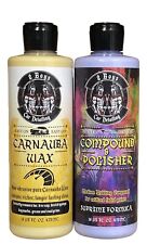 CARNAUBA  WAX And  COMPOUND A complement of 2 bottles From 2 Boys Car Detailing