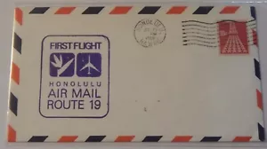Honolulu Hawaii to Minneapolis Minnesota July 25 1969 first flight airmail - Picture 1 of 2