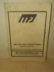 MFJ Modell MFJ-1270 TNC 2-PAKET RADIO Terminal Knoten Controller BESITZERHANDBUCH - Bild 1 von 12
