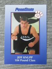 Jeff Knupp Penn State Nittany Lions Wrestling PSU 2001 Second Mile Card