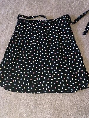 Volcom Wrap Skirt Short Colorful Polka Dots Size S Fun & Flirty 25/17.5 NWT - Image 1 of 4