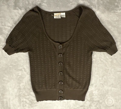 Cárdigan Suéter Tejido O'Neill Mujer Mediano Marrón Manga Corta Suave Transpirable Foto 1 de 4