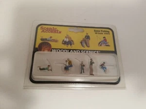 Woodland Scenic Scenic Accents Gone Fishing HO Scale A1878 - Picture 1 of 11