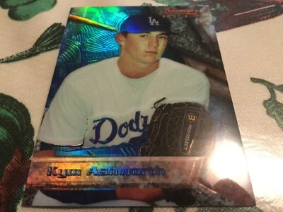 1994 BOWMAN'S BEST REFRACTOR KYM ASHWORTH Signed Baseball Card DODGERS #74 - Image 1 of 2