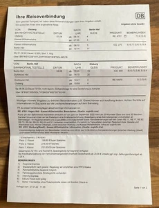 Bahnticket von Olsberg HBF nach Berlin HBF (01.08.2022 bis zum 06.08.2022) - Bild 1 von 3