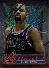 1994-95 Finest Minnesota Timberwolves Basketball Card #45 Chris Smith